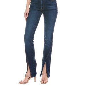 MOTHER DENIM RASCAL SLICED UP HEEL Blue Jeans shade “mint condition”